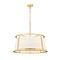 Z-Lite Lenyx Pendant Chandelier, 6-Light, 26 In.W x 26 In.L x 23.5 In.H, Rubbed Brass/White 1935-26RB - alternate 1